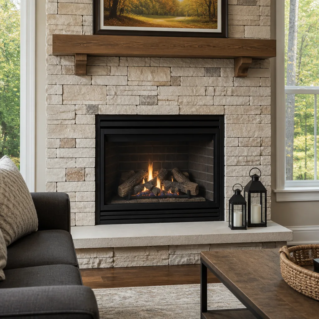 Gas fireplace service